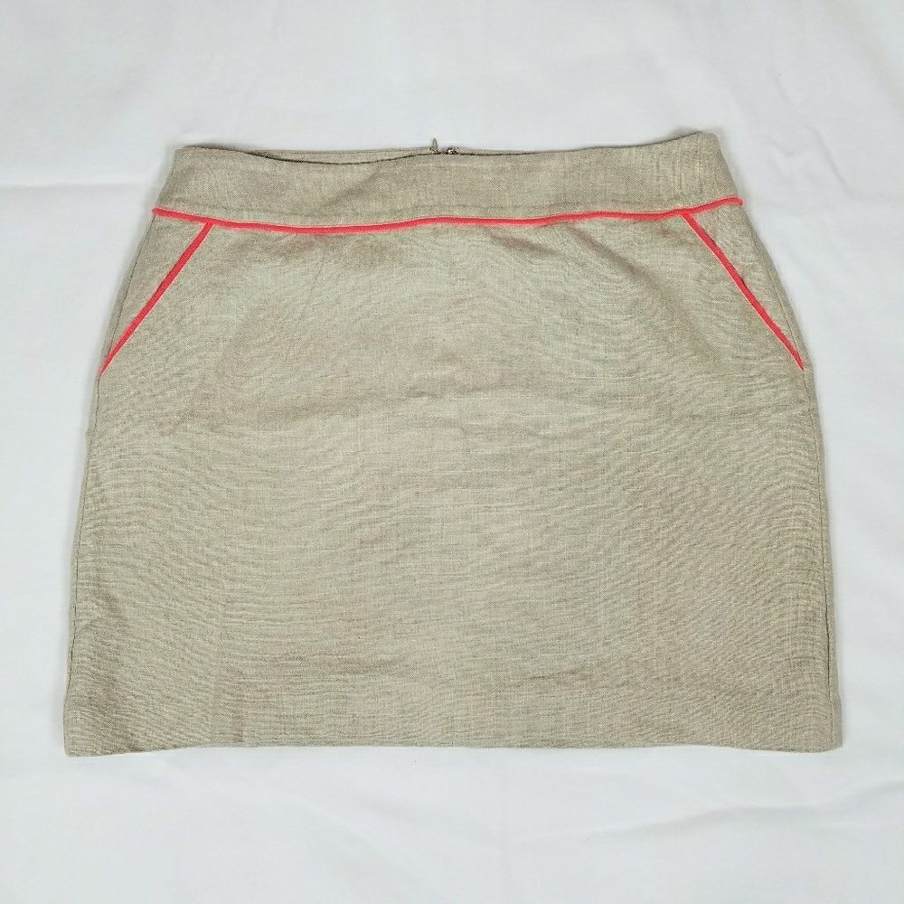 Ann Taylor Linen Skirt 12P NWT